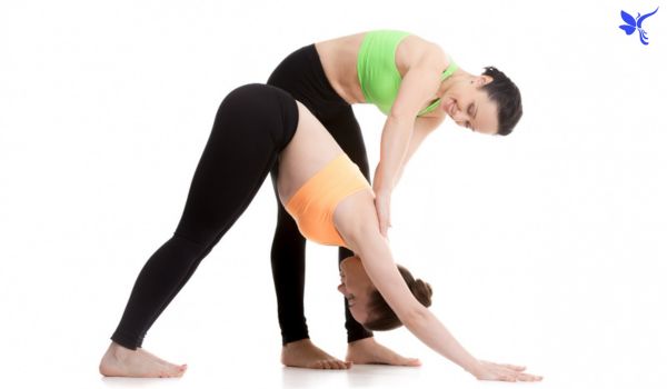 Partner Forward Fold: A Simple, Grounding Pose for Couples Yoga