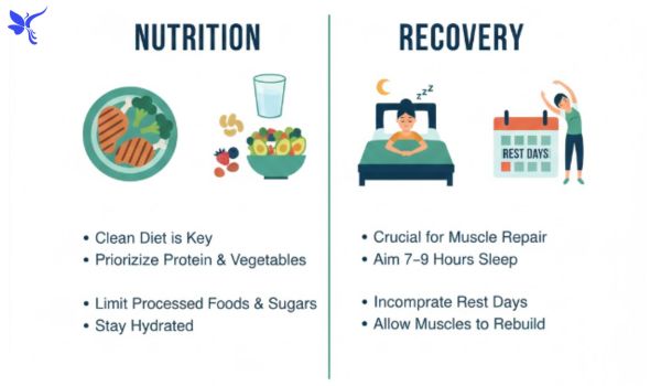 Nutrition and Recovery for Visible Abs