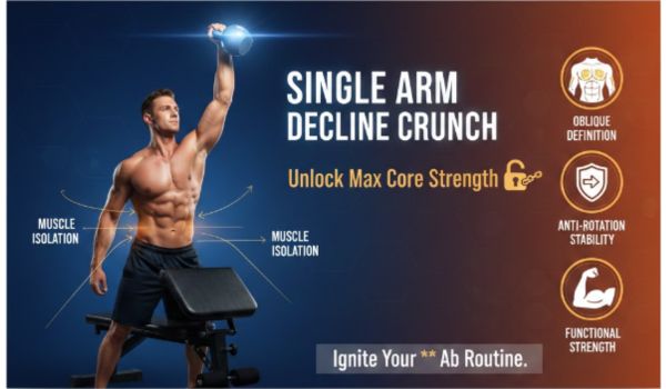 Single Arm Decline Crunch: Unlock Max Core Strength
