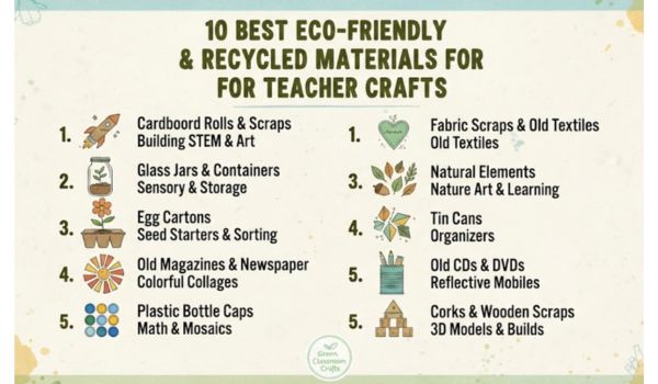 10 Best Eco-Friendly & Recycled Materials for Teacher Crafts